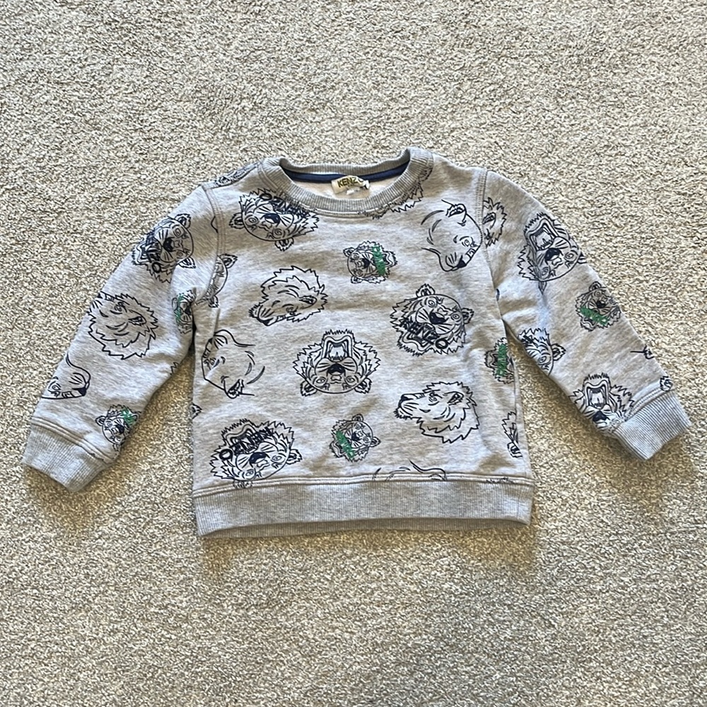 KENZO Kids EUC 4T Toddler Sweatshirt Tiger